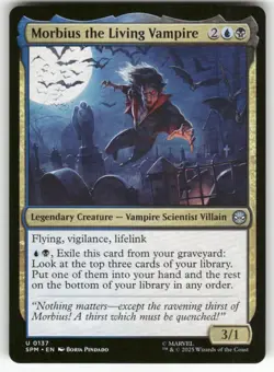 MORBIUS THE LIVING VAMPIRE #137 (UNCOMMON) MTG MARVEL'S SPIDER-MAN - Image 1