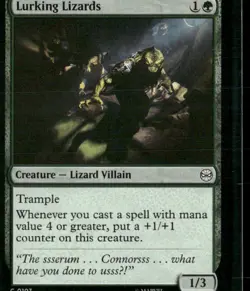 MTG Magic the Gathering Spider-Man Common Base 107 Lurking Lizards - Image 2