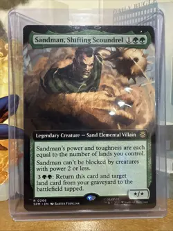 Sandman, Shifting Scoundrel (Extended Art) 0266 - Marvel's Spider-Man MTG - NM/M - Image 1