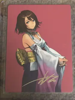 Mtg Final Fantasy Yuna, Hope Of Spira Gold Signature Stamped Art Series NM 48/53 - Image 1