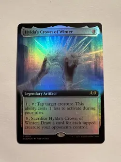 Hylda's Crown of Winter - FOIL EXTENDED ART - MTG Wilds of Eldraine - NM - Image 1
