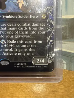 Symbiote Spider-Man (Borderless) Marvel's Spider-Man MTG Magic - Image 3