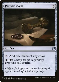 Patriar's Seal - The List Light Play, English Magic the Gathering MTG The List - Image 1
