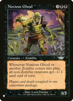 Noxious Ghoul - The List Light Play, English Magic the Gathering MTG The List - Image 1