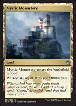 Mystic Monastery Light Play, English Magic the Gathering MTG Khans of Tarkir - Image 1