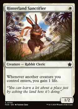 Hinterland Sanctifier Light Play, English Magic the Gathering MTG Foundations - Image 1