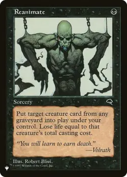 Reanimate - The List Light Play, English Magic the Gathering MTG The List - Image 1