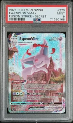 PSA 9 ESPEON VMAX FUSION STRIKE 270 ART POKEMON - Image 1