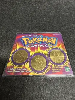 Pokemon Vintage Battling Coin Game Battle Coins 1999 Collectable Hasbro - Image 1