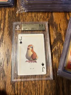 Pokemon Stadium Yellow Pidgey Jack of Spades Playing Cards Beckett 9.5 Gem mint - Image 1