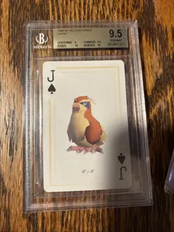 Pokemon Stadium Yellow Pidgey Jack of Spades Playing Cards Beckett 9.5 Gem mint - Image 2