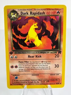 1st Edition Dark Rapidash 44/82 - Team Rocket - Uncommon - Pokemon - NM - Image 1