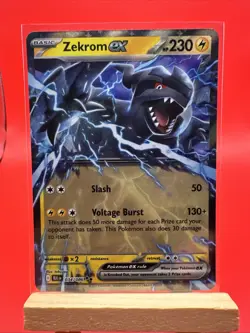 Pokemon Zekrom ex 034/086 Black Bolt Double Rare Holo Near Mint - Image 1