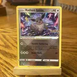 Radiant Eevee - Sword & Shield Pokemon Go Black Star Promo SWSH230 - Image 1