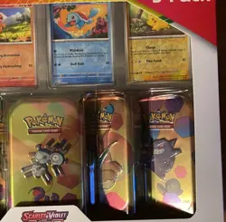 2 Sets - Pokemon Scarlet & Violet 151 (5 Pack) Mini Tins w/4 Promo Costco Bundle - Image 3