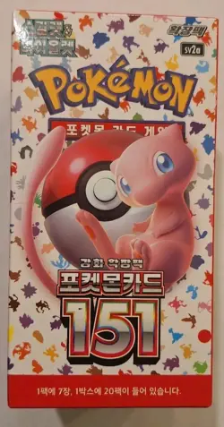 Pokemon TCG: Scarlet & Violet -151 Booster Box sv2a (Korean) - Image 1