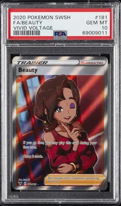 2020 POKEMON SWORD & SHIELD VIVID VOLTAGE #181 FULL ART/BEAUTY PSA 10 - Image 1