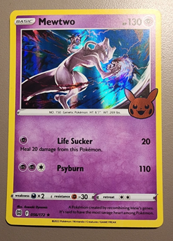Mewtwo 56/172 - Halloween Trick or Trade 2022 - Holo Rare Pokemon TCG NM - Image 1