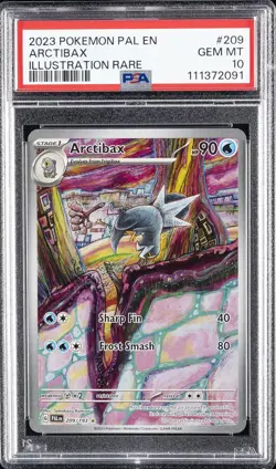 2023 POKEMON PAL EN-PALDEA EVOLVED ILLUSTRATION RARE #209 ARCTIBAX PSA 10 - Image 1