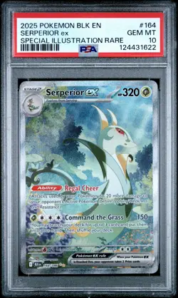 2025 POKEMON BLK EN-BLACK BOLT SPECIAL ILLUSTRATION RARE SERPERIOR EX PSA 10 - Image 1