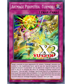 3X Artmage Peripeteia - Turmoil- DOOD-EN0075 Doom of Dimensions NM 1st Ed Yugioh - Image 1