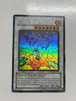 Yugioh Black Rose Dragon CSOC-EN039 Ghost Rare Crossroads of Chaos 1st Edition - Image 1