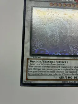 Yugioh Black Rose Dragon CSOC-EN039 Ghost Rare Crossroads of Chaos 1st Edition - Image 5
