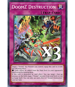 3X DoomZ Destruction DOOD-EN074 C Doom of Dimensions NM 1st Ed Yugioh - Image 1