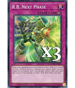 3X R.B. Next Phase DOOD-EN096 C Doom of Dimensions NM 1st Ed Yugioh - Image 1
