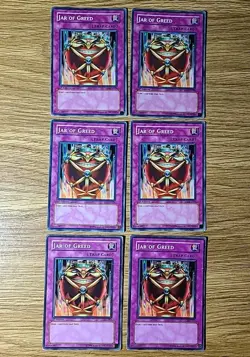 Yugioh Lot of (6) Jar Of Greed Cards. YSD-EN036, SD3-EN029, SKE-047. Read - Image 1