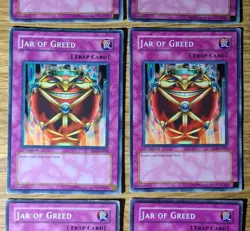 Yugioh Lot of (6) Jar Of Greed Cards. YSD-EN036, SD3-EN029, SKE-047. Read - Image 3
