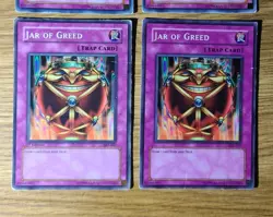 Yugioh Lot of (6) Jar Of Greed Cards. YSD-EN036, SD3-EN029, SKE-047. Read - Image 4