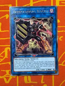 YUGIOH BARRICADEBORG BLOCKER RARE 1ST EDITION NM MP20-EN140 - Image 1