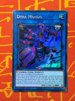 YUGIOH DYNA MONDO ULTRA RARE 1ST EDITION NM MP24-EN176 - Image 1
