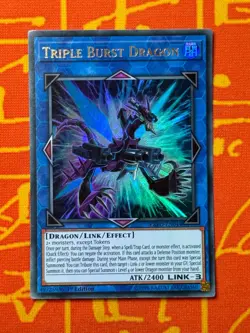 YUGIOH TRIPLE BURST DRAGON ULTRA RARE 1ST EDITION EXCELLENT EXFO-EN044 - Image 1