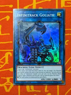 YUGIOH INFINITRACK GOLIATH SUPER RARE 1ST EDITION NM INCH-EN010 - Image 1