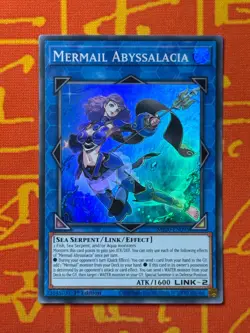 YUGIOH MERMAIL ABYSSALACIA SUPER RARE 1ST EDITION NM MP20-EN095 - Image 1