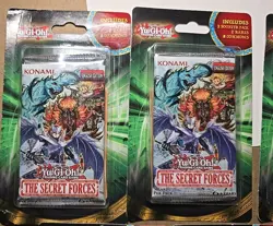 Yugioh TCG The Secret Forces Booster Blister Pack + 10 Additional Cards -×5 - Image 3