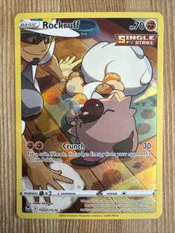 Rockruff - TG07/TG30 - Pokemon Silver Tempest Trainer Gallery Holo Card NM - Image 1