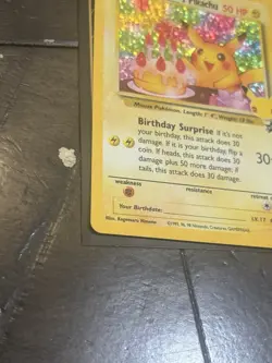 Birthday Pikachu Pokemon Trading Card #24 Celebrations Classic Collection - Image 3