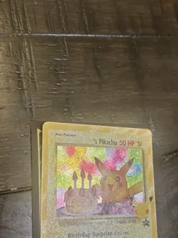 Birthday Pikachu Pokemon Trading Card #24 Celebrations Classic Collection - Image 4