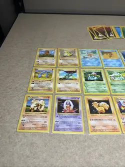 Vintage Base Set Shadowless Pokemon Cards Lot of 25 No Duplicates NM/LP+ TCG - Image 2