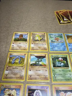 Vintage Base Set Shadowless Pokemon Cards Lot of 25 No Duplicates NM/LP+ TCG - Image 3