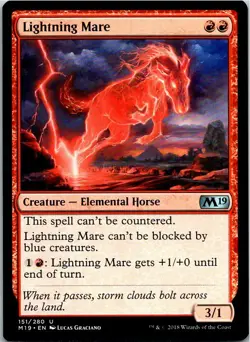 Lightning Mare Magic The Gathering 2019 Core Card Mint X1 - Image 1
