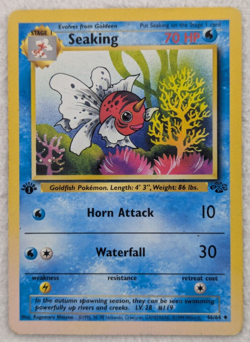 1999 Seaking #46 Jungle Regular Pokemon Card Uncommon 1st Edition - Image 1