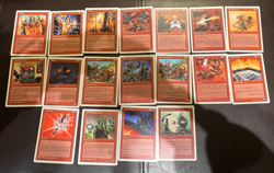 MTG Magic the Gathering Cards - Fire / Red Lot - 1990s Magic Cards - Image 2