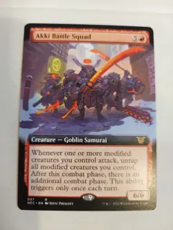 Akki Battle Squad (Extended Art) Commander: Kamigawa: Neon Dynasty Regular - Image 1