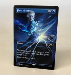 MTG Flare of Denial - Borderless Foil - MH3 NM - Image 1