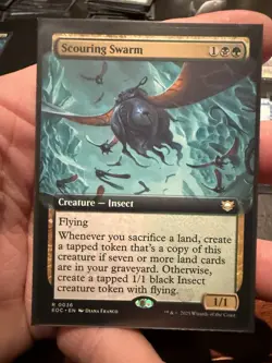 MTG Scouring Swarm (Extended Art) Commander: Edge of Eternities Non-Foil 36 - Image 1
