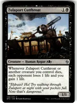 MTG Zulaport Cutthroat U Battle for Zendikar 126 LP - Image 1